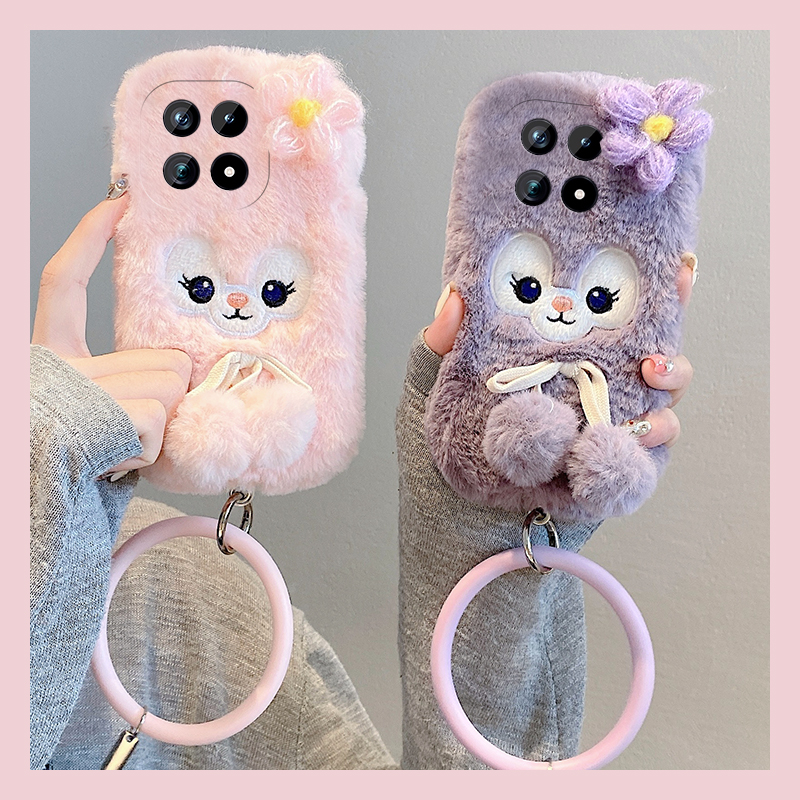 玲娜贝儿花朵适用vivoiqoo15手机壳iqoo13pro立体12可爱11s卡通icoo10手环9硅胶8秋冬季7爱酷3毛绒iq00毛茸茸