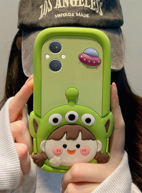 适用oppoa5手机壳a5pro卡通a97立体a3活力版a93s三眼怪a91女孩a56可爱a72绿色a58呆萌a11x趣味a2硅胶oppo软壳