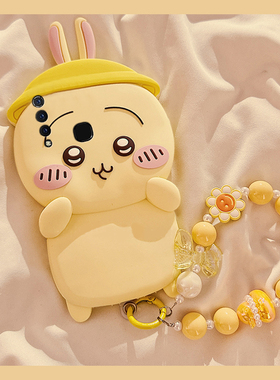 适用vivou3手机壳y5s卡通y9s立体y3乌萨奇u3x带z5手链y7s挂链z6可爱z5x黄色z3i硅胶nex3s软壳vivo手机套女生