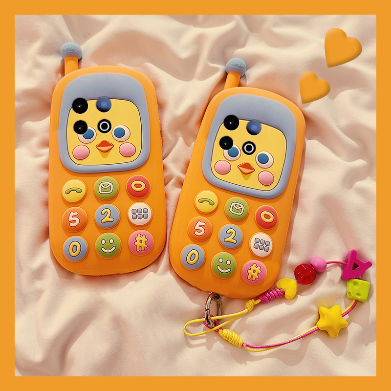 适用vivoiqooz10turbopro手机壳iqooz9x卡通z8立体z7i小鸡z6大哥大z5电话机z3带挂链z1可爱u3x趣味iqoo女vivo