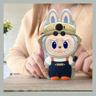 适用华为荣耀magic7手机壳magic6至臻版5pro卡通play9c立体4耳朵9t拉布布8t带7t支架3兔子6t搞怪4t趣味可爱女