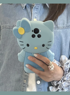 适用华为荣耀magic7手机壳magic6至臻版5pro卡通play9c立体4蓝色kt猫9t可爱8t凯蒂猫7t趣味3创意6t新款4t硅胶