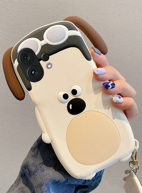 适用vivos30pro手机壳s20卡通s19立体s18e白色s17掌门狗s16带挂件s15可爱s12趣味s10呆萌s9硅胶s7软壳vivo女p