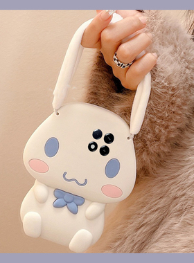 适用小米红米k80手机壳k80至尊版k70pro+卡通turbo3十k60e白色k50玉桂狗k40立体k30i耳朵k20可爱12c趣味女生p