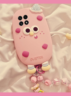 适用oppo一加ace5pro手机壳1+13t可斜挎12卡通ace3v立体ace2草莓11怪兽10带9挂绳8挂链7十oneplus粉色硅胶女p