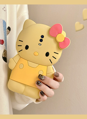 卡通黄色kt猫适用oppor15x手机壳r17pro带r15挂链r11splus趣味r9splus立体r11凯蒂猫k1可爱r9s硅胶oppo女0pp0