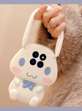 适用小米红米note15手机壳noto15pro+卡通15por白色十redmi玉桂狗立体耳朵可爱趣味呆萌创意网红新款硅胶软壳