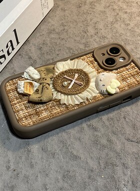 蕾丝蝴蝶结kt猫适用小米红米note15pro+手机壳noto14秋冬13por绒布12turbo卡通11t立体10凯蒂猫9硅胶8女redmi