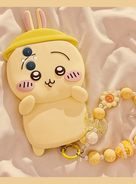 适用oppoa5手机壳a5pro卡通a97立体a3活力版a93s乌萨奇a91带a56手链a72挂链a58可爱a11x黄色a2硅胶oppo软壳女