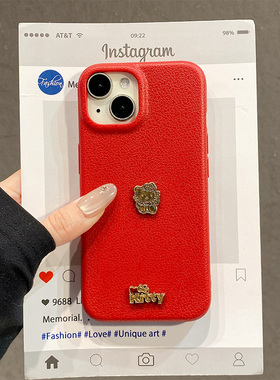 卡通kt猫适用华为荣耀win手机壳winrt新年power2立体mgaic8pro凯蒂猫x70i红色x60gt荔枝纹畅玩60plus女play9t