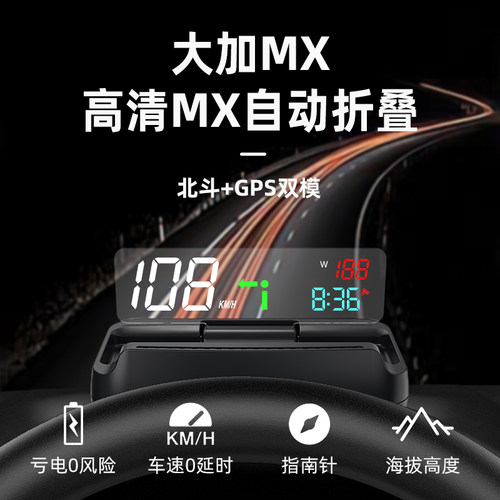 电动自动折叠车载hud抬头显示