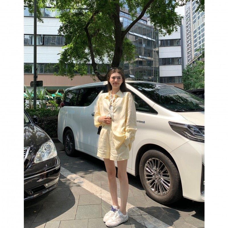 WANANTONG 罗马松弛假日 JI致慵懒衬衫+短裤套装女,女装/女士精品,时尚套装,淘宝优惠券,粉丝福利购,淘宝优惠卷