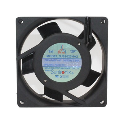 正品台湾三巨SANJUN SJ92025HA2/HA1 9225 220V 机柜散热风扇110V
