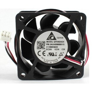 全新台达QFR0624GH/EH/SH/UH DC24V 0.21A/0.15A变频器控制柜风扇