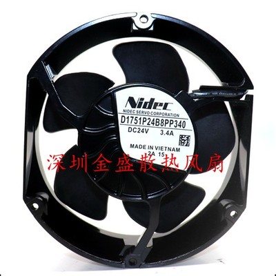 D1751P24B8PP340/366 NIDEC ABB变频器专用风扇 880/58024V 3.4A