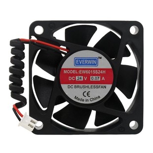 24V 0.07A雙滾珠軸承銅線電源散熱風(fēng)機(jī) DC12V EW6015S24H直流風(fēng)扇