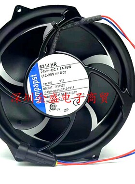 6314HR HU 6314 HR 900 原装ebm papst 17CM 24V ABB 变频器风扇