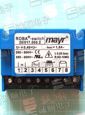 mayr 20/017.000.2 ROBA -switch 1.8A 200-500V~ 0.05-2sec 10M