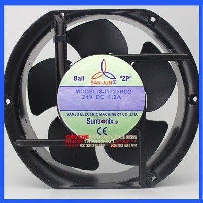 台湾三巨SANJUN SJ1725HD2 24V直流大风量排风扇散热风机孔距16.2