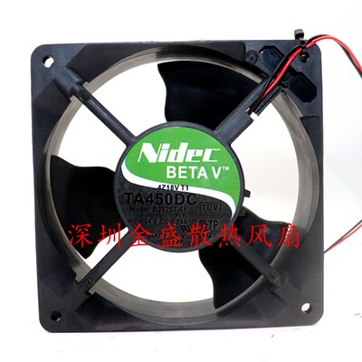 NIDEC TA450DC B31257-51 12cm 24V 0.28A 12038 逆变器散热风扇