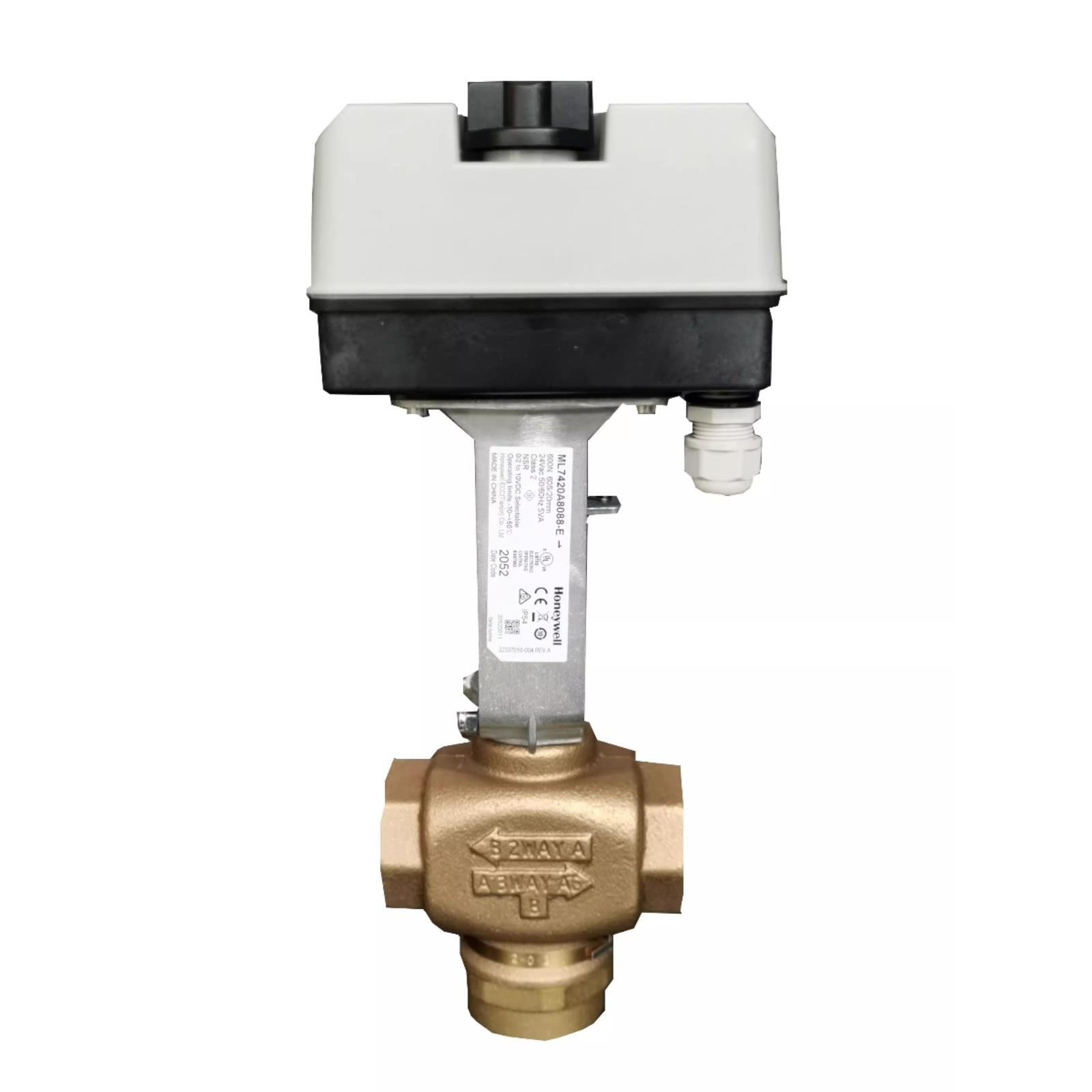 正品霍尼韦尔电动调节比例积分阀蒸汽温控阀门执行器二通三通水阀