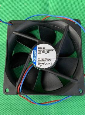 ebmpapst进口 3414NH原装风机9225 24V 2.8W 9厘米直流散热风扇