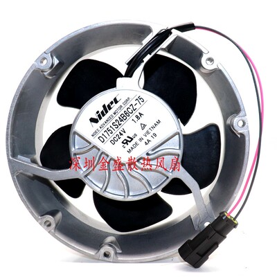 全新 D1751S24B6CZ-75/16 原装Nidec 24V 1.8A ABB变频散热风扇