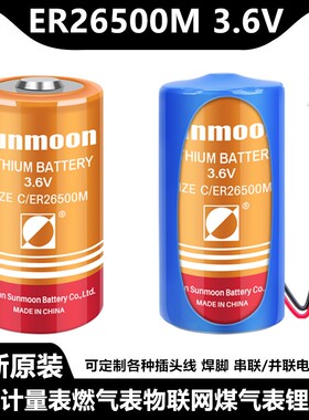 日月ER26500M智能水表煤气燃气表流量计2号C型3.6V锂电池组LSH14