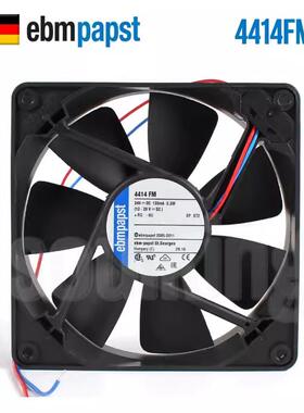 进口全新ebmpapst 4414FM 24V 3.2W 12025静音机箱散热风扇