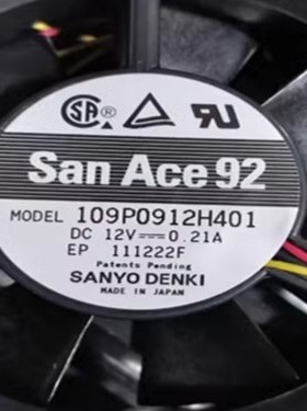 全新原装正品三洋 109P0912H401 12V 0.21A 3线高端散热风扇