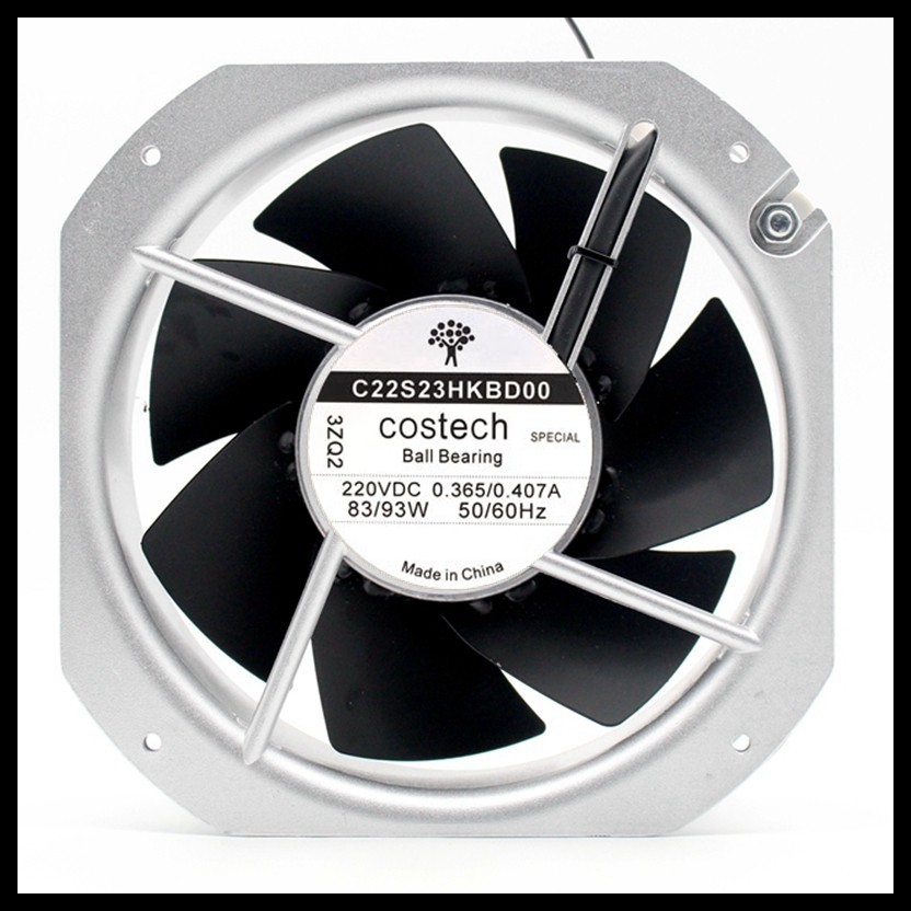 全新原装COSTECH C22S23/12HKBD00 230V/115V全金属散热风扇22580