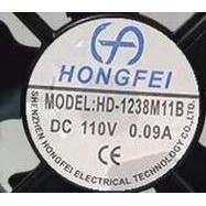 高铁火车专用风扇 HD-1238M11B 12038 DC110V 0.09A 鸿飞风扇风机