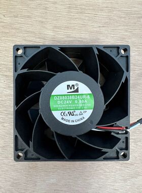 全新 DZ08038B24UR-6 8038 24V 0.80A 3线 8厘米变频器散热风扇