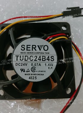 日本Nidec伺服TUDC24B4/B4S DC24V 6CM 0.07A 1.4W变频器风扇