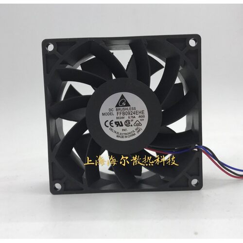 原装台达 FFB0924EHE 24V 0.75A 92*92*38 三线 变频器风扇
