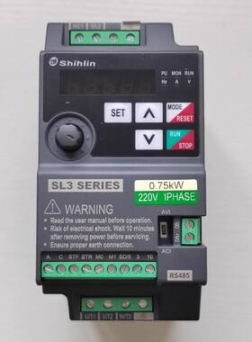 台湾士林SL3-021-0.75K变频器750W全新原装正品质保一年