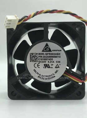 原装台达DELTA QFR0624GH 6025 24V 0.21A 双滚珠变频器风扇