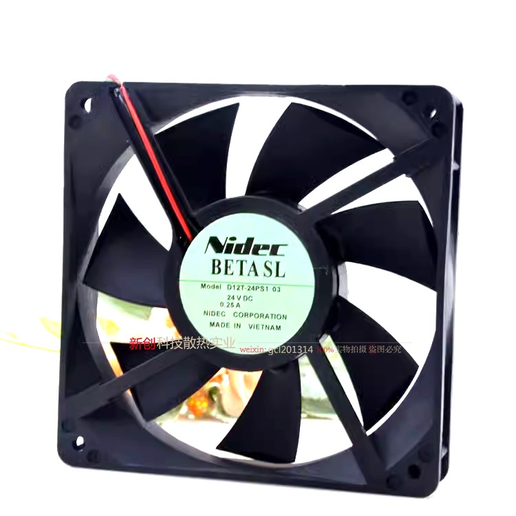 NIDEC D12T-24PS1 03 12025 24V 0.25A 12CM 工控静音 变频器风扇