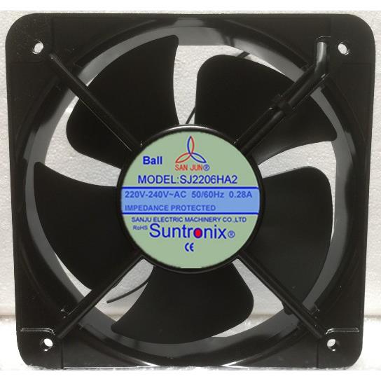 全新正品三巨SJ2206HA2/HBL-2 220V 0.28A 20060机柜轴流散热风扇