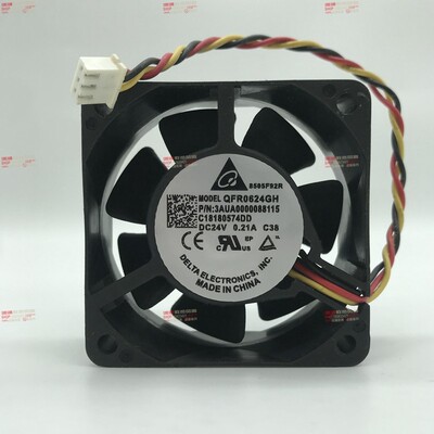 原装台达DELTA QFR0624GH/SH/EH/UH 6025 24V 0.21A 变频器风扇