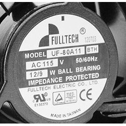 台湾原产 UF80A11BTH 115V 9/12W 8cm机柜散热风扇