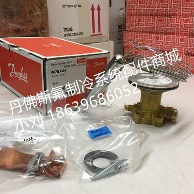 丹佛斯Danfoss热力膨胀阀感温包动力头TES55-067G3302 3305 3306