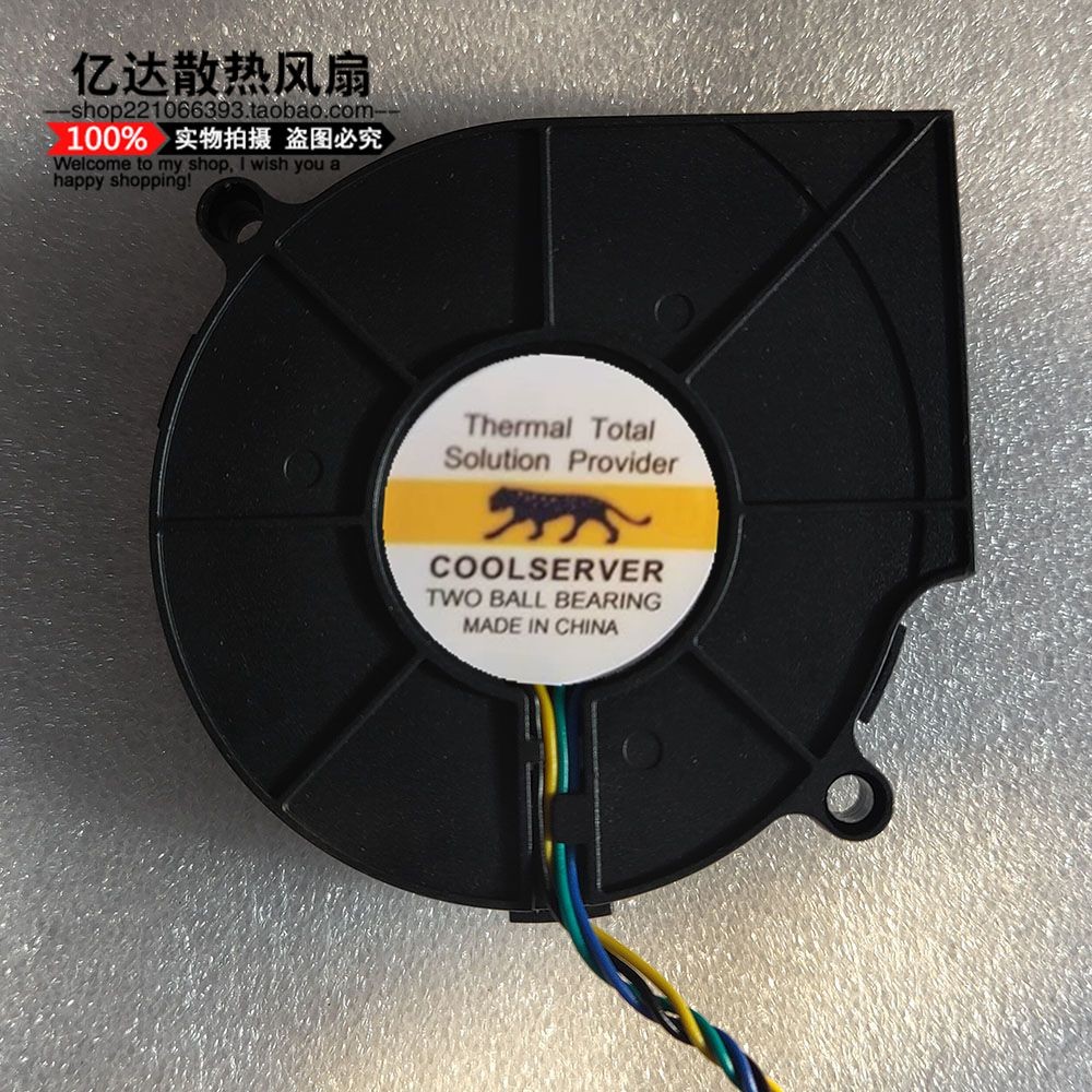 全新台湾/EVERFLOW BB7515BU 12V 0.80A 双滚珠涡轮风扇 鼓风机