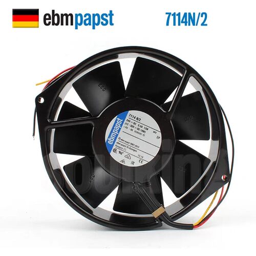 原装正品ebmpapst 7114N/2 24V 12W 3线 ABB变频器散热风扇