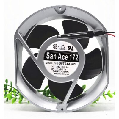 正品Sanyo三洋9SG5724P5H61/A563 DC24V安川变频器风扇5H64/A5D63