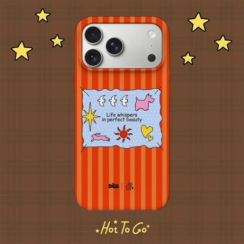 Hot To Go 主理人合作-竖纹小马-适用苹果iPhone14-17磨砂手机壳