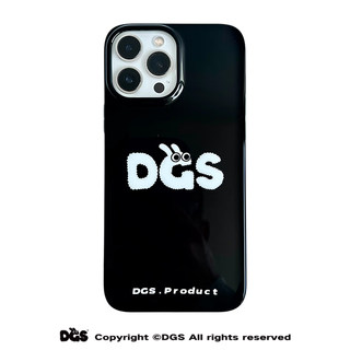 DGS原创LOGO复刻黑色适用苹果iPhone13Promax手机壳情侣12/11全包