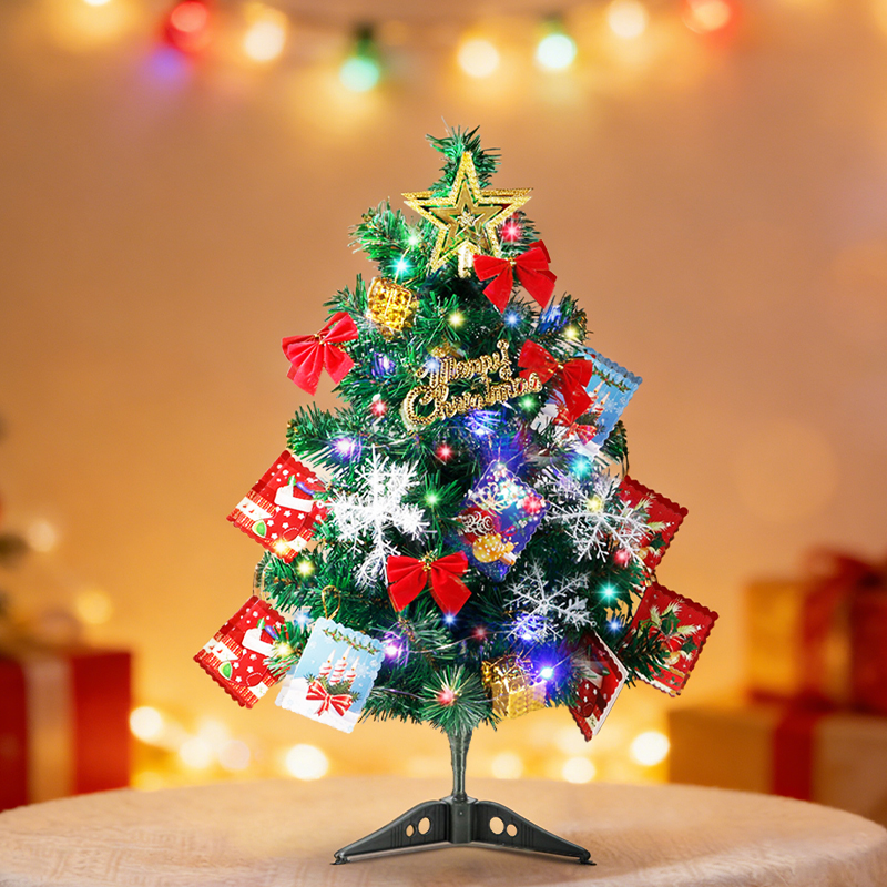 圣诞树2025新款家用小型桌面摆件diy迷你耶诞节装饰树圣诞节装饰