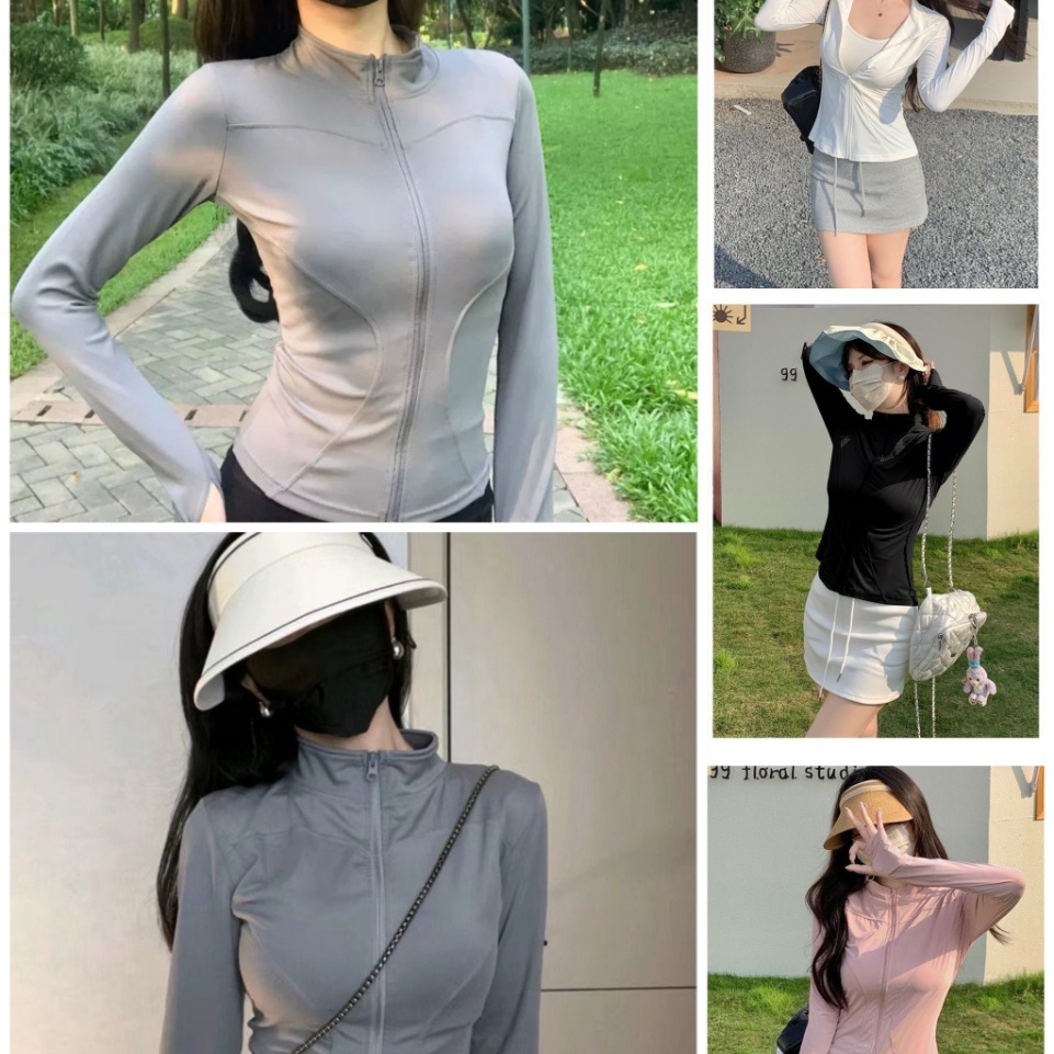 2025夏季新款防晒衣女连帽修身显瘦冰丝防晒服透气大码连帽外套