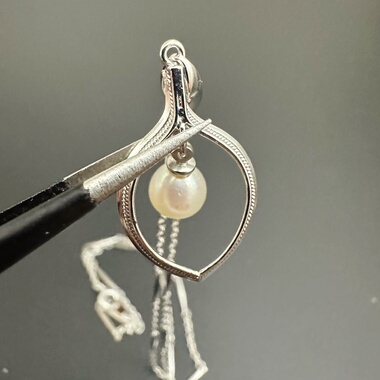 silver925深海珍珠女士锁骨链，无明显瑕疵，一物一件，气质百搭